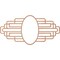 Ekena Millwork Elizabeth Wood Fretwork Pierced Ceiling Medallion, Cherry, 40"W x 20"H x 11"IW x 19"IH x 1/4"T CMWP40X20X0250EBCH - alternate 5